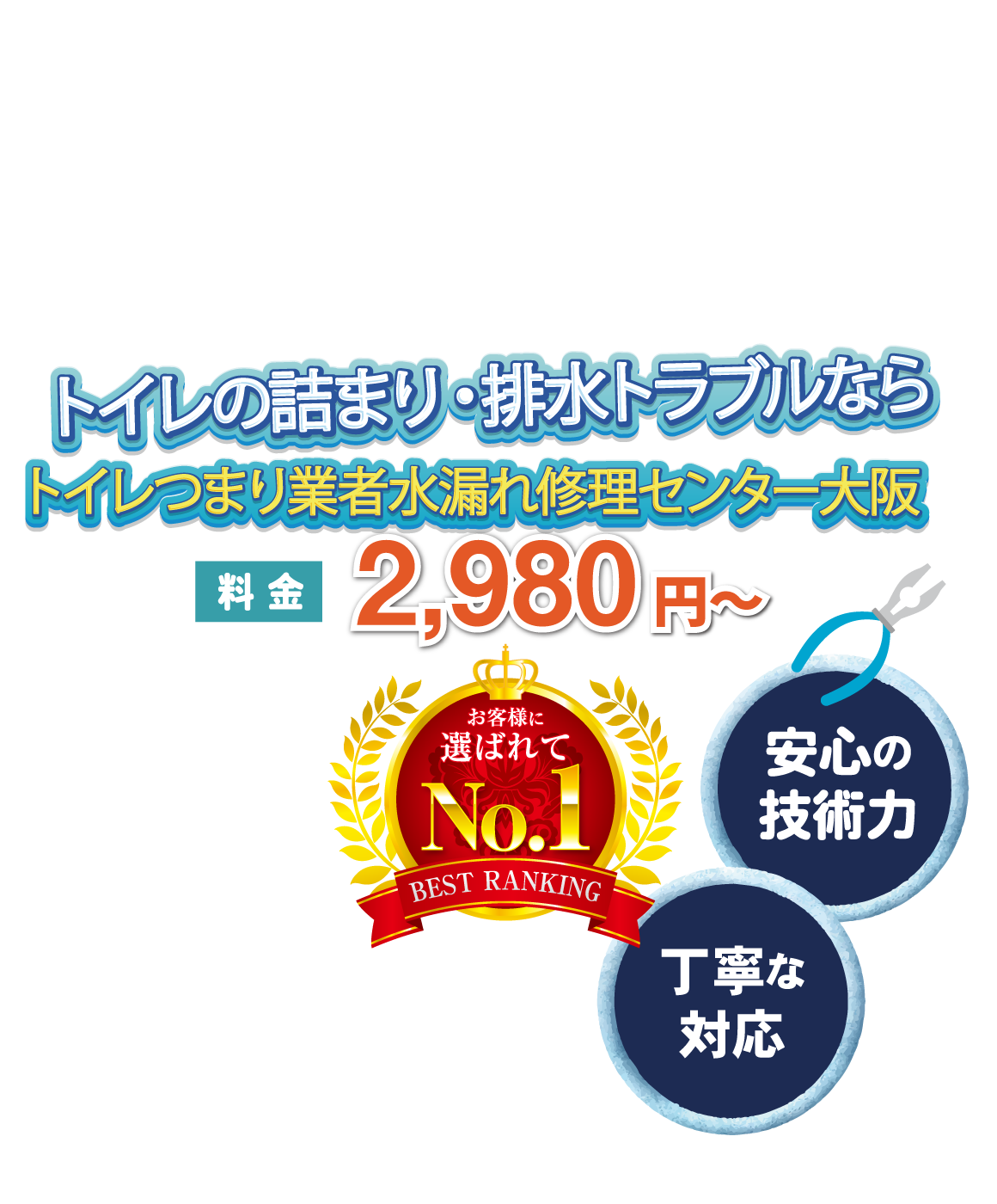 お風呂やトイレでの水漏れ・排水管など水回りの修理